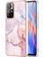 Xiaomi Poco M4 Pro 5g Için Mermer Şık Desenli Tpu Tampon Telefon Kılıfı - Rose Gold (Yurt Dışından) 1
