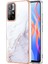Xiaomi Poco M4 Pro 5g Için Mermer Şık Desenli Tpu Tampon Telefon Kılıfı - Beyaz (Yurt Dışından) 1