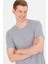 Erkek Gri Melanj Basic T-Shirt 50264918-VR109 2
