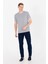 Erkek Gri Melanj Basic T-Shirt 50264918-VR109 3