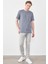 Çetinkaya Mentality 3446 Bisiklet Yaka Regular T-Shirt Indigo 3