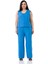 Büyük Beden Bluz Pantolon Aerobin Mavi Takım 1