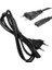 Ac Power Güç Kablosu Tv-Radyo -Notebook Adaptör 2 Pin Teyp Fişi 1 2