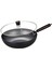 Wok Pan Gaz Pişirme Wok Dayanıklı Yapışmaz Kaplama 32cm Evrensel Yapışmaz Wok Petek Kapağı İle (Yurt Dışından) 2