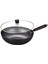 Wok Pan Gaz Pişirme Wok Dayanıklı Yapışmaz Kaplama 32cm Evrensel Yapışmaz Wok Petek Kapağı İle (Yurt Dışından) 4