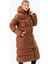 Z6756 Dewberry Bayan Şişme Kaban-Camel 4