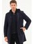 PLT8371 Dewbrry Erkek Palto-Diagonal Lacivert 3
