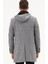 PLT8371 Dewbrry Erkek Palto-Diagonal Siyah- Gri 2