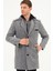 PLT8371 Dewbrry Erkek Palto-Diagonal Siyah- Gri 5