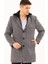 PLT8376 Dewberry Erkek Palto-Desenli Gri 3