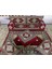 Şark Köşesi Saraylı Desenli Minder, Kilim, Orta Puf Konsept 9 Parça Bordo 1