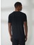 Bisiklet Yaka Düz Siyah Erkek T-Shirt M648000022662G T-Shirts Regular 3