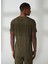 Bisiklet Yaka Düz Yeşil Erkek T-Shirt M647500022980P T-Shirts Regular Pur 4