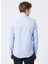 GM2024700271 Klasik Yaka Slim Fit Armürlü Mavi Erkek Gömlek 3