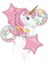 Unicorn Yaş Balon Set Unicorn Konsept Helyum Balon Set Doğum Günü Set 1