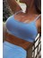 Yüksek Bel Özel Kumaş Tankini Bikini Üstü 2
