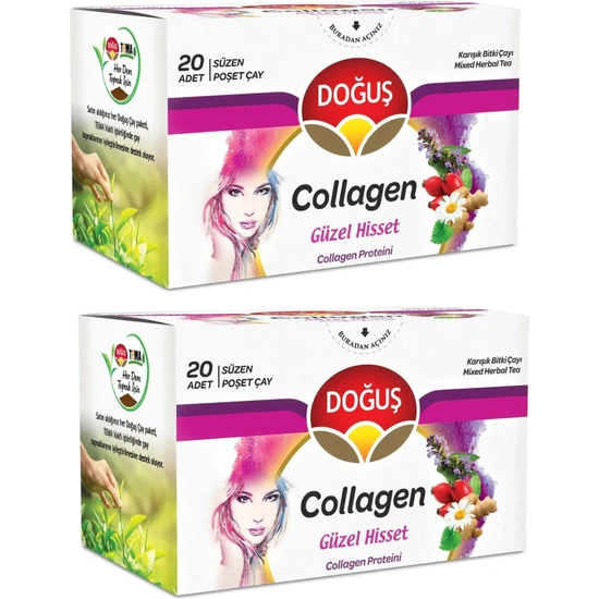 Doğuş Collagen Bardak Poşet Çay 2 Adet 20'li - Güzel Hisset