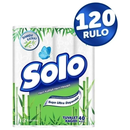 Solo Bambu Katkılı 120'li Tuvalet Kağıdı
