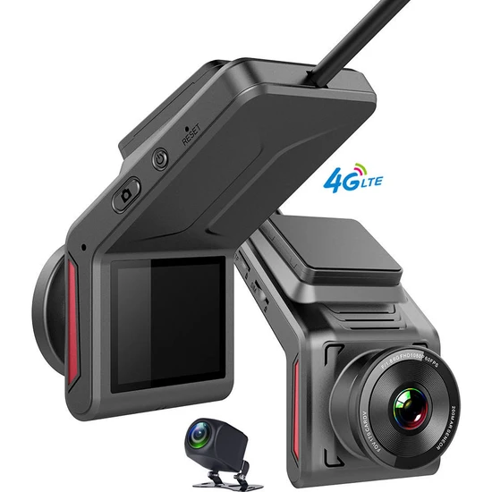 Ice K18 4g Wifi Araba Dvr Güvenlik Kamerası 2.0 1080P Gps Dashcam ile Dikiz Aynası Çift Len Video Kaydedici Registrator