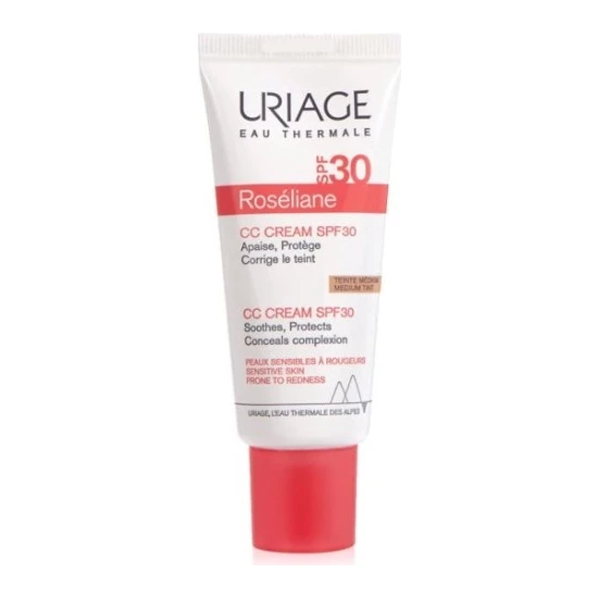 Uriage Roseliane CC Cream SPF30 40ml - Kızarıklık Eğilimli Hassas Ciltlere Özel CC Krem