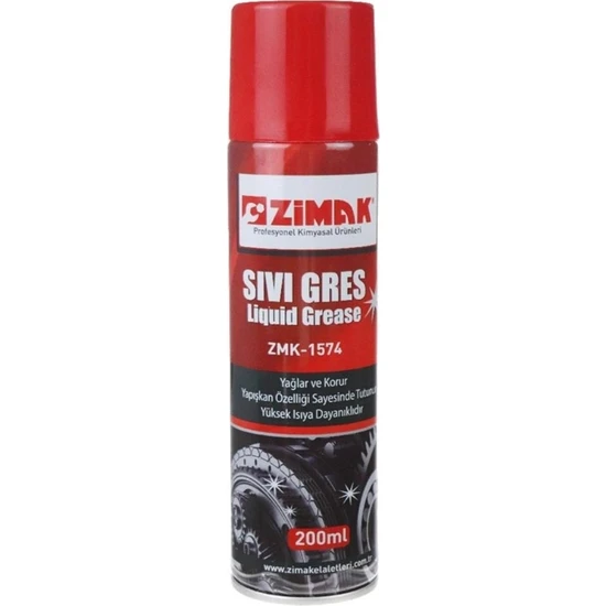 Zimak ZMK-1574 1+1pkt Sıvı Gres Yağlama Spreyi 400ML