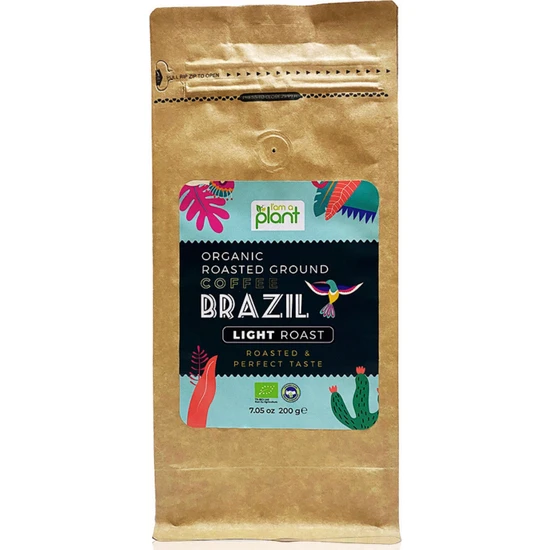 I'am A Plant Organik Öğütülmüş Filtre Kahve Brezilya Lıght 200 gr