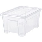 IKEA Samla 28X20X14 cm 5 Lt Kapaklı Şeffaf Saklama Kutusu