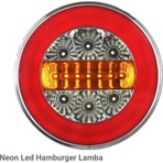 EC Shop Çeray Neon LED Yuvarlak Hamburger Lamba 24V