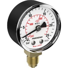 Pakkens Çap 50 Alttan Kuru Manometre - Pakkens