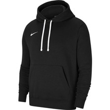 Nike M Flc PARK20 Po Hoodie Erkek Sweatshirt CW6894-010-SIYAH Siyah Düz Desenli Rahat Kesim Sezonluk