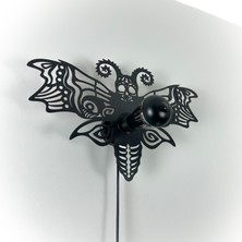 Hedgehog Art Shop "moth" Gölge Duvar Aydınlatması, Özel Tasarım Aplik, Tasarım Duvar Lambası