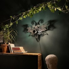 Hedgehog Art Shop "moth" Gölge Duvar Aydınlatması, Özel Tasarım Aplik, Tasarım Duvar Lambası