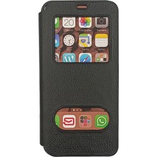 Plus Xiaomi Redmi 7 ile Uyumlu Pencereli Kapaklı Magnum Kılıf