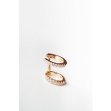 MorMajor Silver Ithal 2li Halka Gümüş Küpe ve Kıkırdak