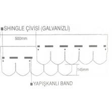 Kaleli Çatı Shingle Çatı Kaplama Çivisi - 1 kg