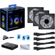 Lian Li UNI Fan SL Infinity 120 RGB Black UF-SLIN120-3B 3x120mm ARGB Siyah Kasa Fanı