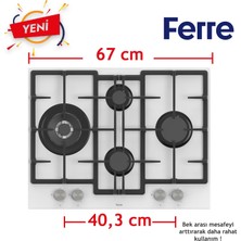 Ferre Steamart&fryart Serisi Buharlı Pişirme Beyaz Set (ED076 + XE64CB +D078 )