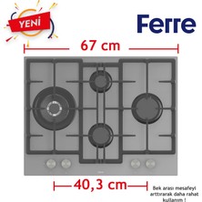 Ferre Steamart&fryart Serisi Buharlı Pişirme Gri Set (ED078 + XE64CPR +D065 )