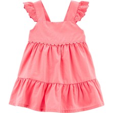 Oshkosh Kız Bebek Kısa Kollu Elbise Pembe