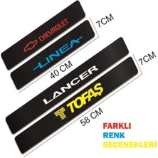 Renault Broadway Için Karbon Kapı Eşiği Sticker ( 4 Adet )