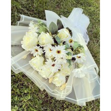 Z&B Flowers İsteme Çiçeği Beyaz Gül Kız Sevgiliye Çiçek Söz Çiçeği Yapay Çiçek Hediyelik