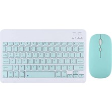 Alfa MEC Apple iPad Mini 3 A1599 A1600 Uyumlu Kablosuz Bluetooth Klavye Mouse Set