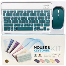 Alfa MEC Apple iPad Mini 3 A1599 A1600 Uyumlu Kablosuz Bluetooth Klavye Mouse Set