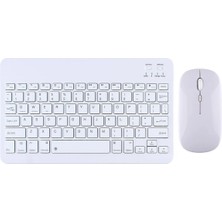 Alfa MEC Apple Ipad 10. Nesil 10.9 2022 A2696 A2757 A2777 Uyumlu Kablosuz Bluetooth Klavye Mouse+Set