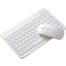 Alfa MEC Apple Ipad 10. Nesil 10.9 2022 A2696 A2757 A2777 Uyumlu Kablosuz Bluetooth Klavye Mouse+Set