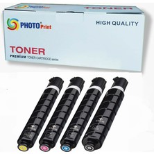 Photo Print Canon C-EXV49 IR-C3530I 4 Renk Ithal Muadil Toner Seti Siyah 36.000 Sayfa, Renkliler 19.000 Sayfa
