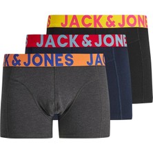Jack & Jones Jaccrazy Erkek 3 Lü Renkli Boxer Seti 12151349 v2