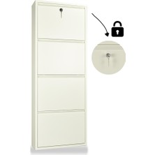 Tomkar 4lü Metal Ayakkabılık