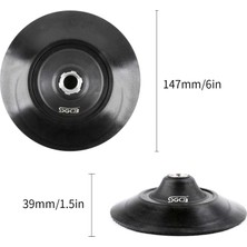 Sgcb Rotary Esnek Silikon Pad Destek Tabanı 6''/150 mm