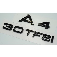 Dk Audi A4 30 Tfsi Parlak Siyah Abs 3m 3D Bagaj Yazı Logo Orjinal Ürün